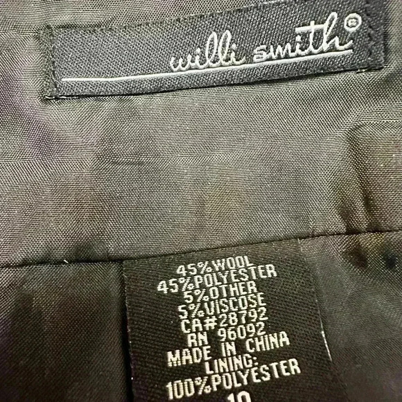 WILLI SMITH size 12 Gray/Black PLAID mod trendy fall winter wool mini skirt EUC - Picture 4 of 4